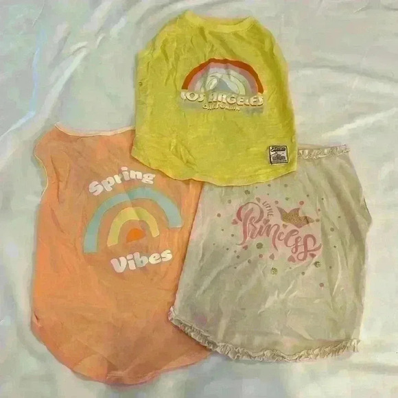 THREE Bundle Dog T-Shirts - Picture 1 of 11